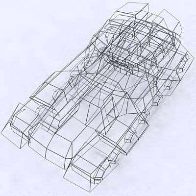 Sci-Fi Tanks collection Low-poly 3D model_55