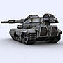 Sci-Fi Tanks collection Low-poly 3D model_103