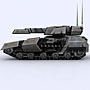 Sci-Fi Tanks collection Low-poly 3D model_102