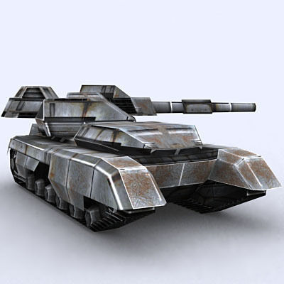 Sci-Fi Tanks collection Low-poly 3D model_116