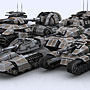 Sci-Fi Tanks collection Low-poly 3D model_85