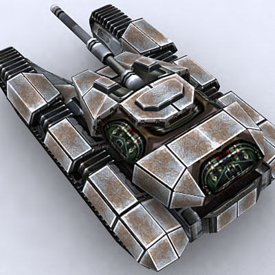 Sci-Fi Tanks collection Low-poly 3D model_67