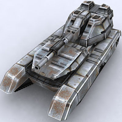 Sci-Fi Tanks collection Low-poly 3D model_72