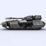 Sci-Fi Tanks collection Low-poly 3D model_84