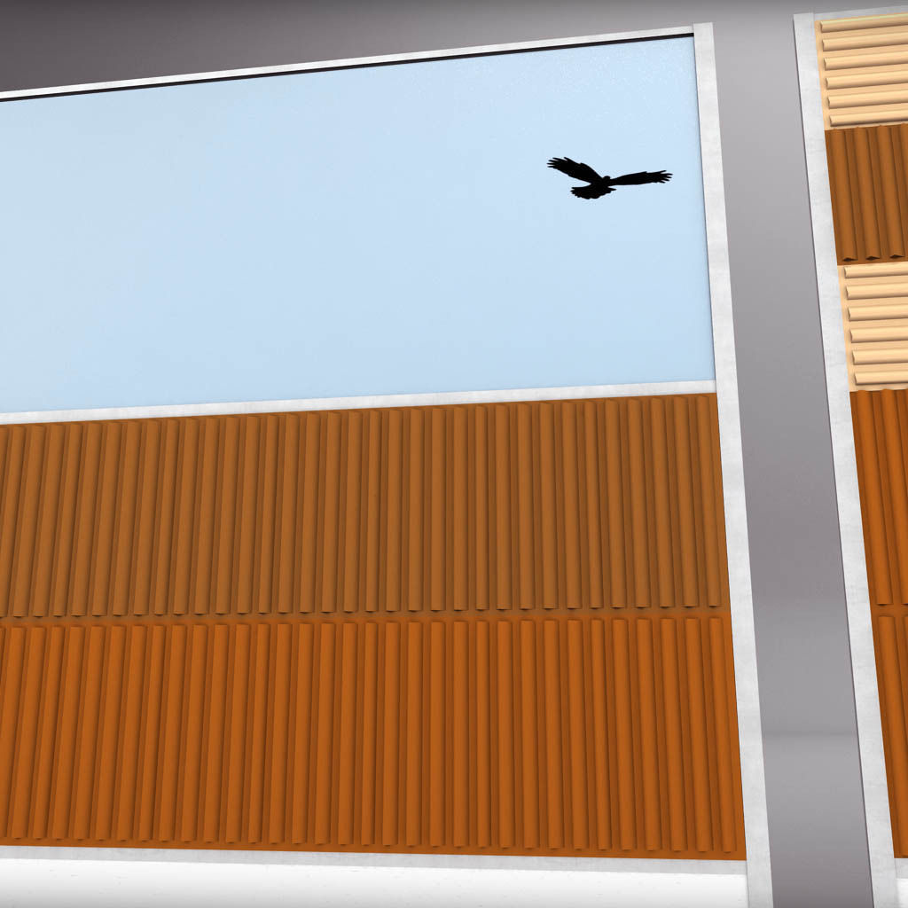 Noise barrier big 3D model_2