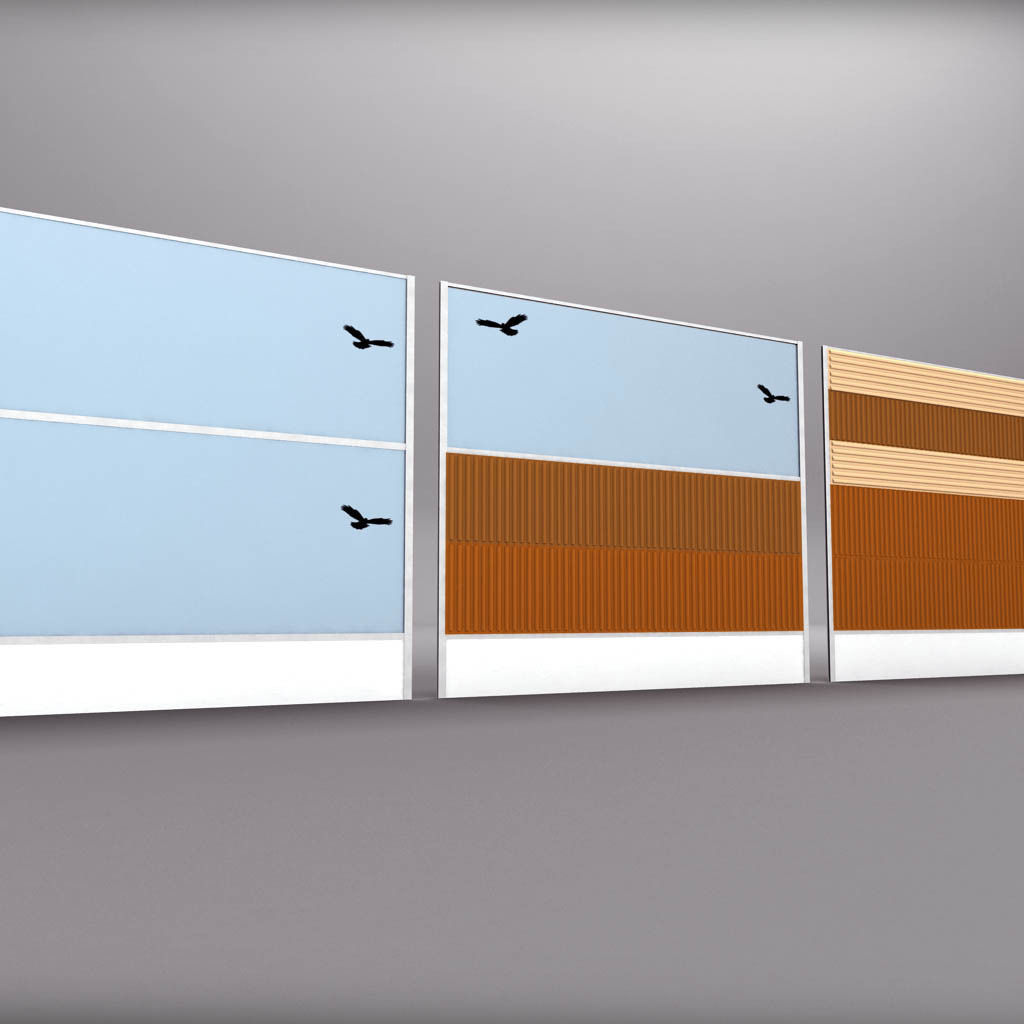 Noise barrier big 3D model_4