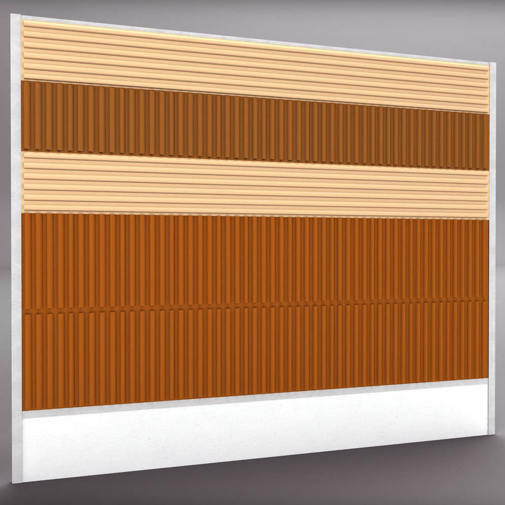 Noise barrier big 3D model_5