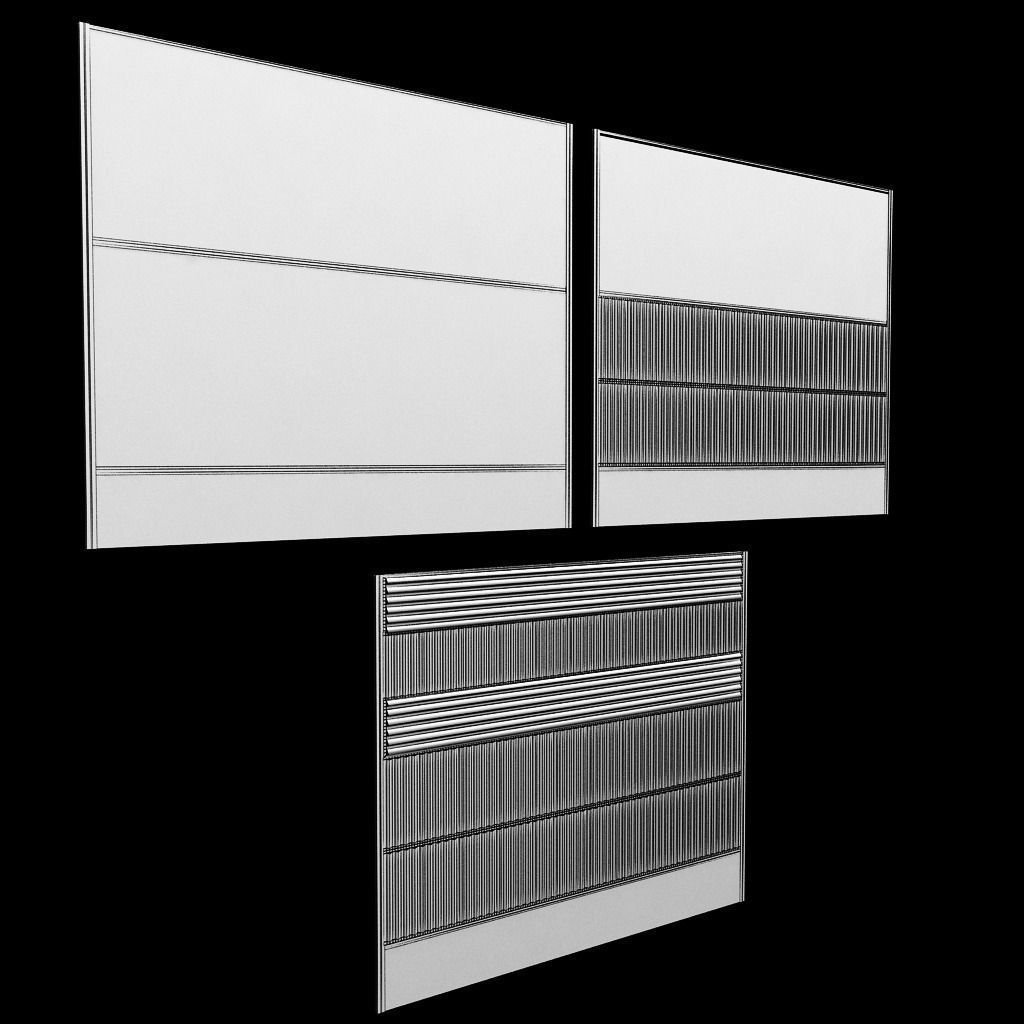 Noise barrier big 3D model_6