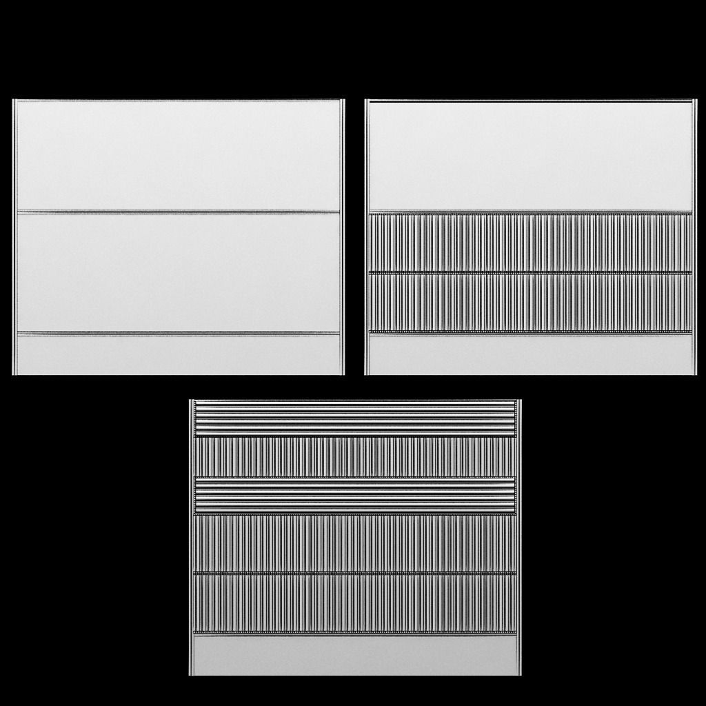 Noise barrier big 3D model_7