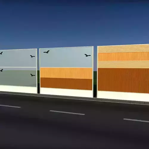 Noise barrier big 3D model