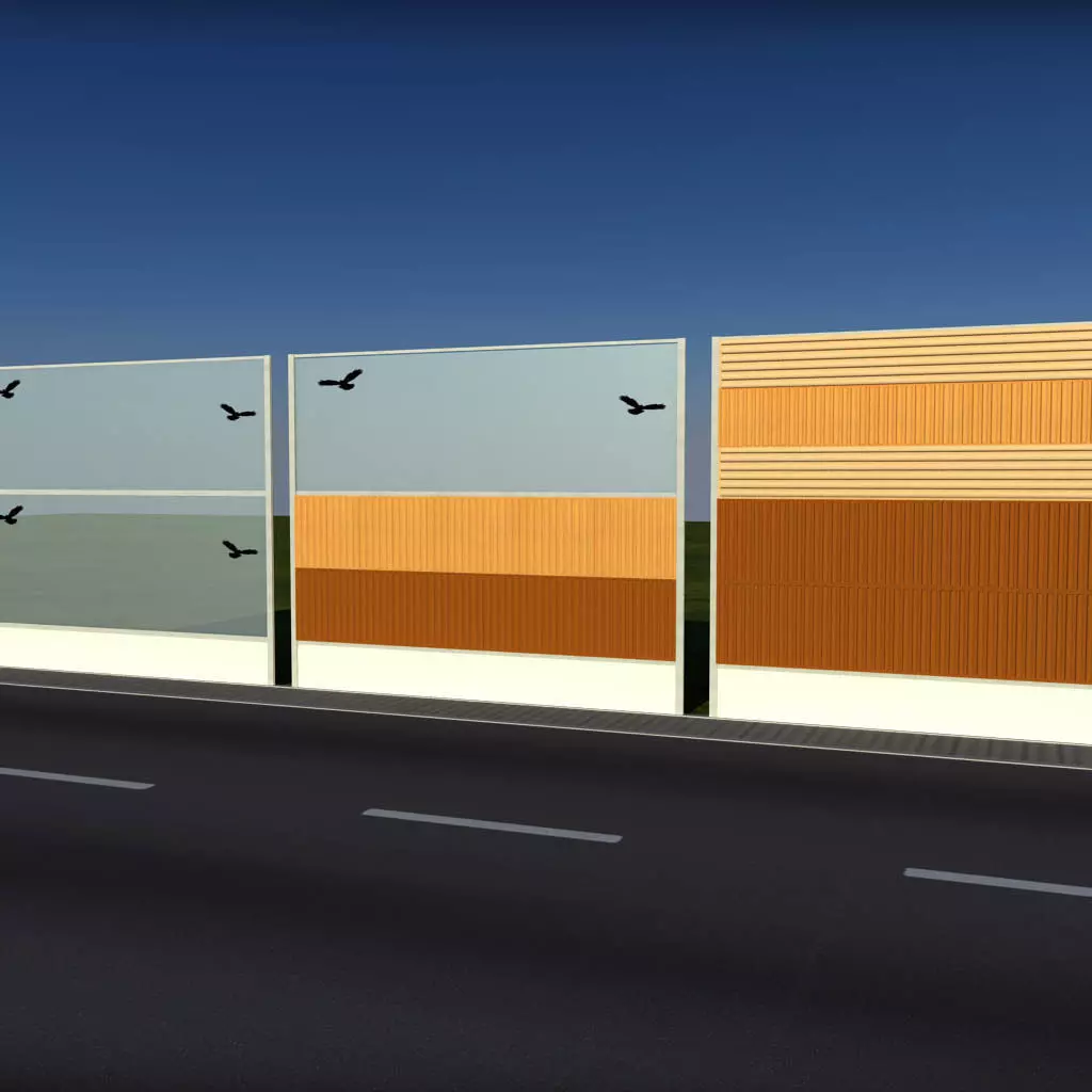 Noise barrier big 3D model_0