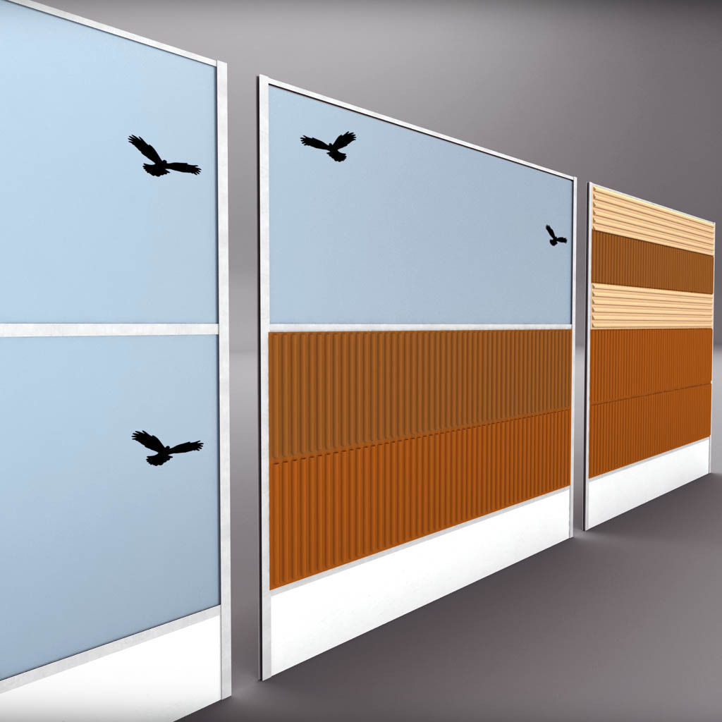 Noise barrier big 3D model_1