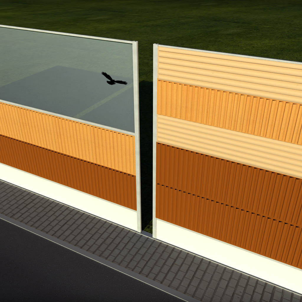 Noise barrier big 3D model_3