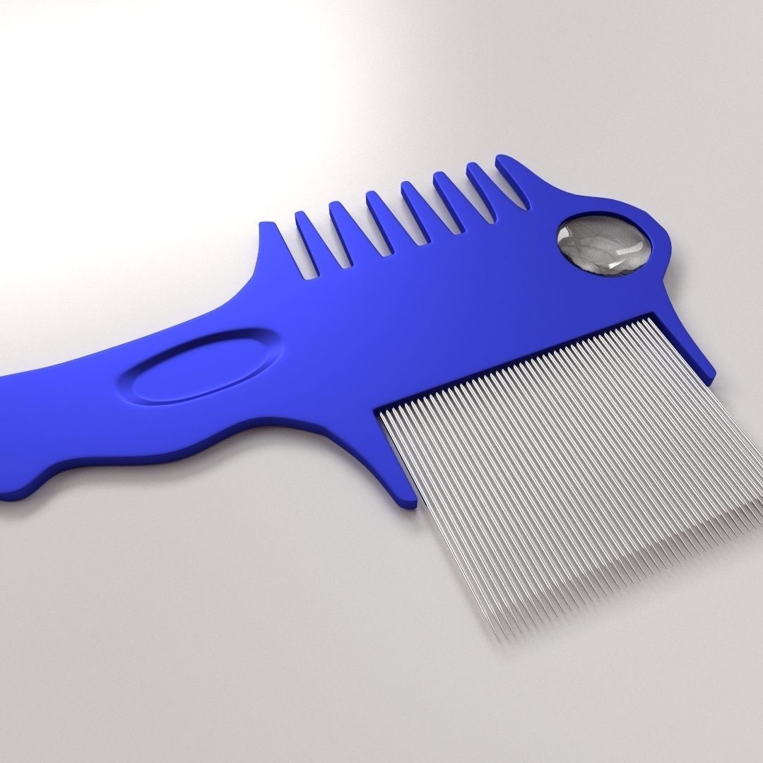 Lice Comb v2 3D model_1
