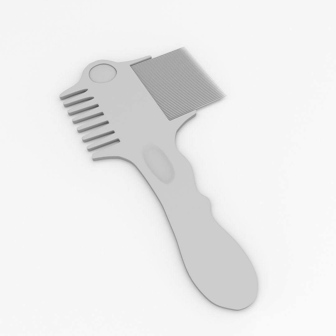 Lice Comb v2 3D model_3