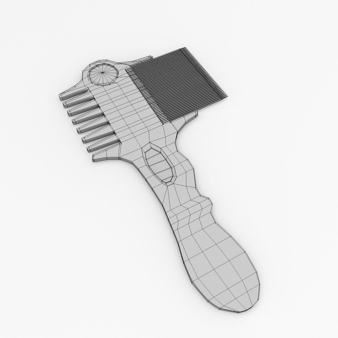 Lice Comb v2 3D model_4