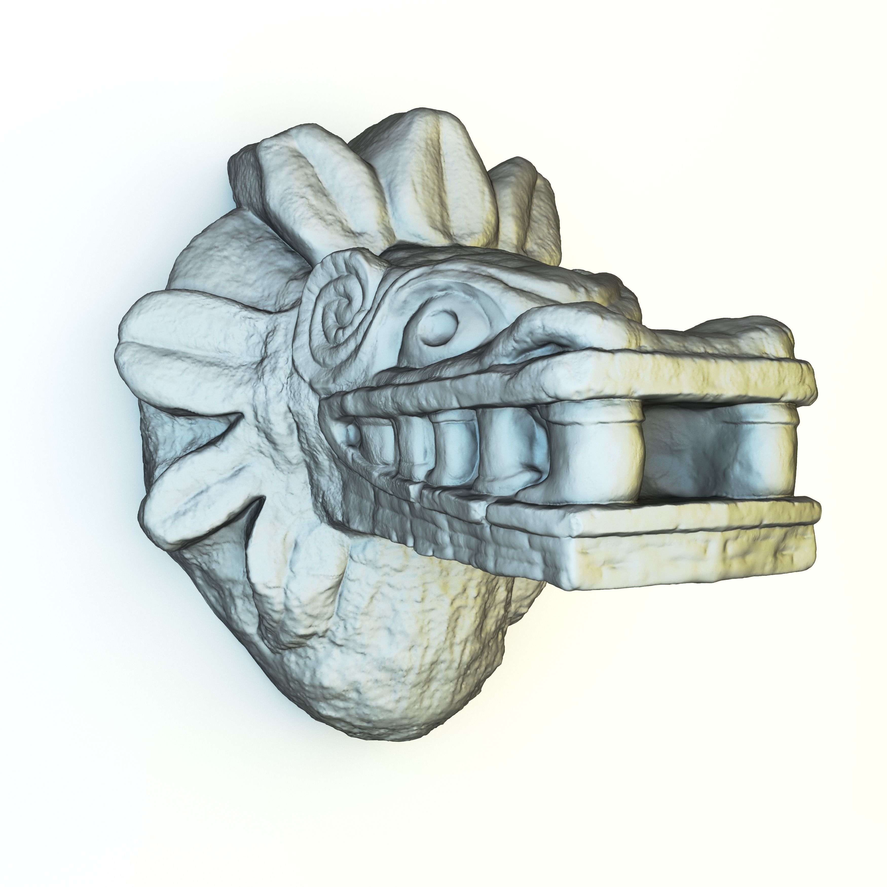 Mayan Sculpture 3D print model_1