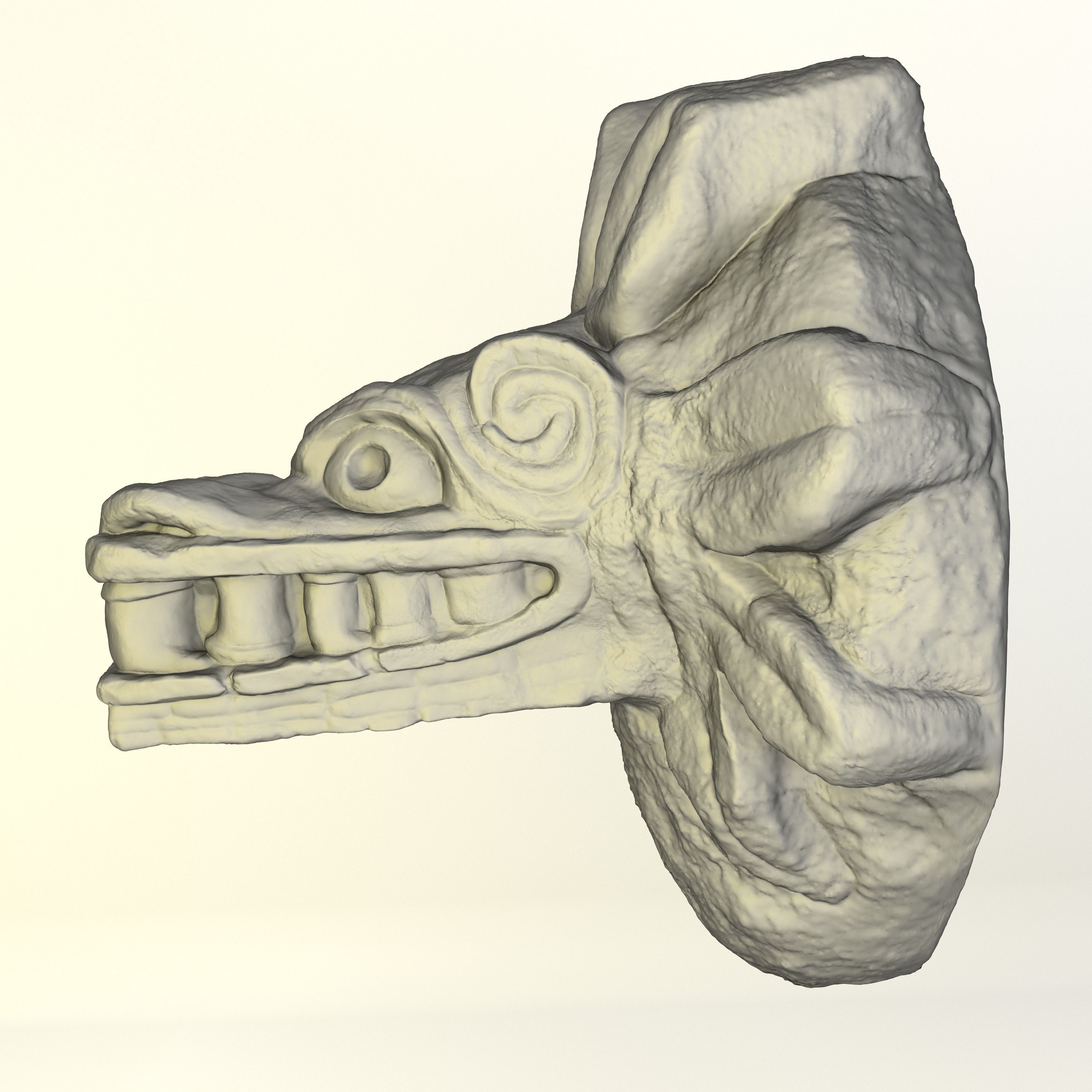 Mayan Sculpture 3D print model_3