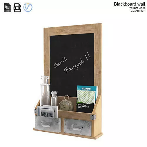Black board Free 3D model