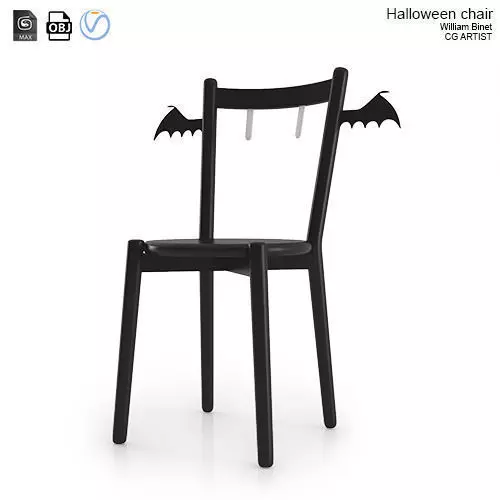 Halloween chair Free 3D model