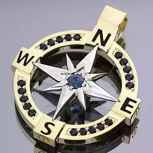 Compass pendant 