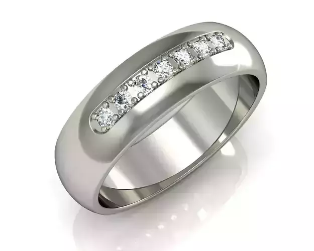 Engagement ring with stones