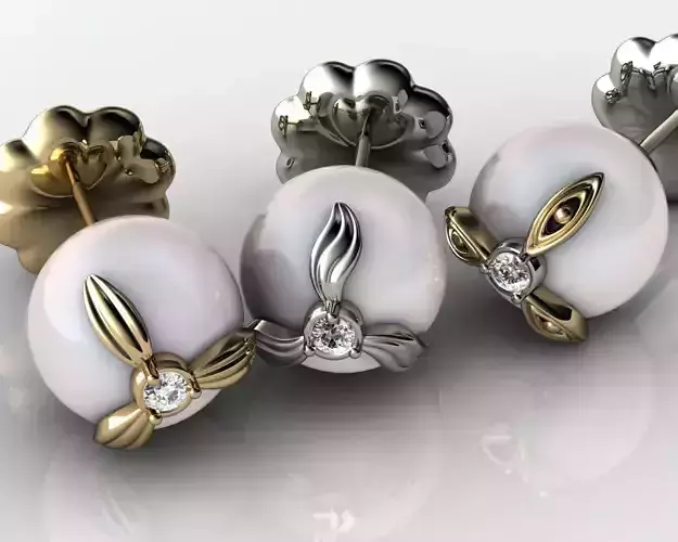 earrings with diamonds and pearls
