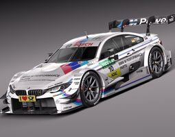 BMW M4 DTM 2015 Race Car 3D Model