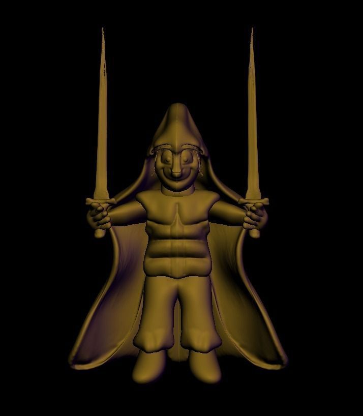 Rouge Knight 3D model_0