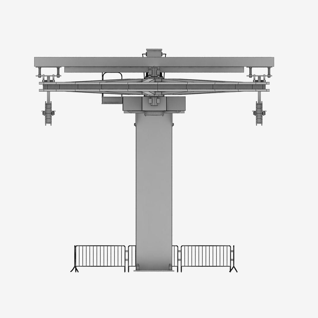 Ski lift mountain winter pack 3D model_21