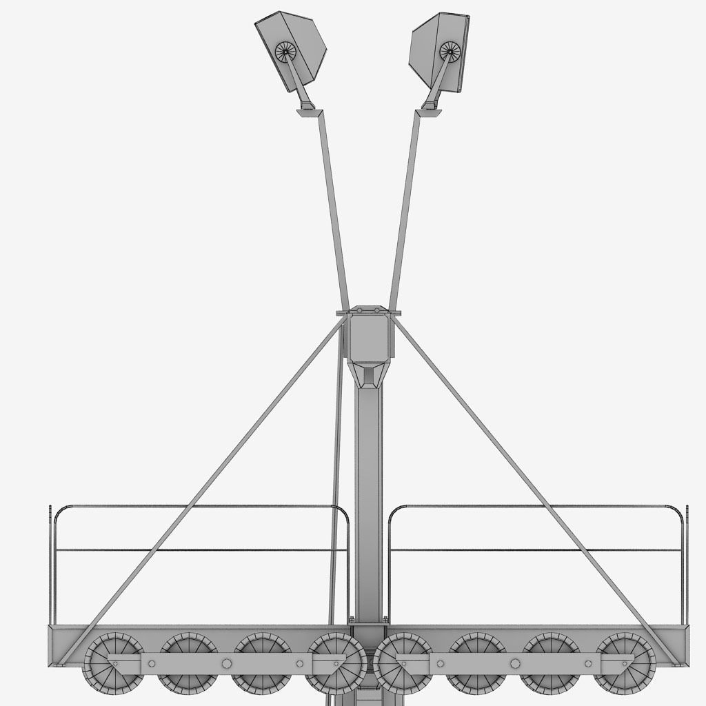 Ski lift mountain winter pack 3D model_54