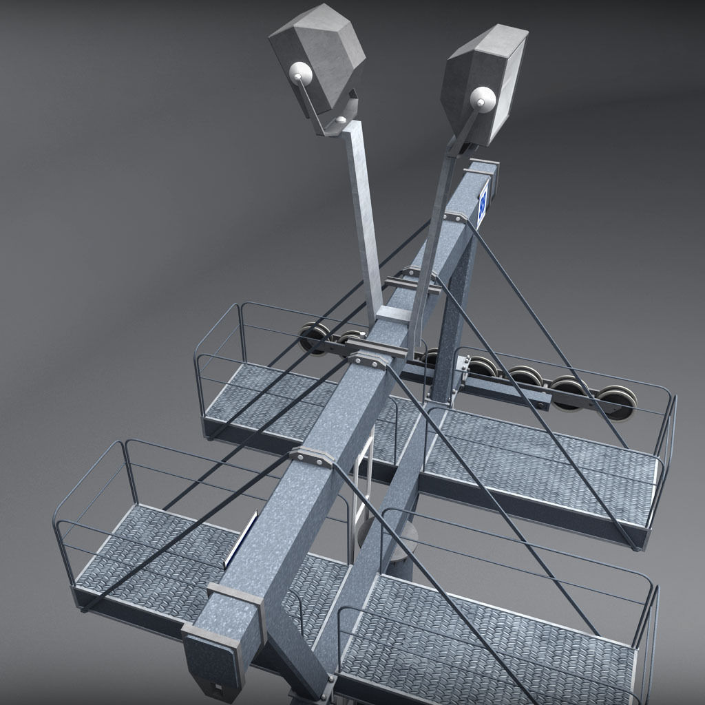 Ski lift mountain winter pack 3D model_51