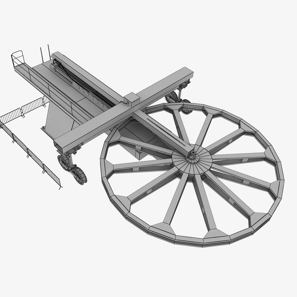 Ski lift mountain winter pack 3D model_23