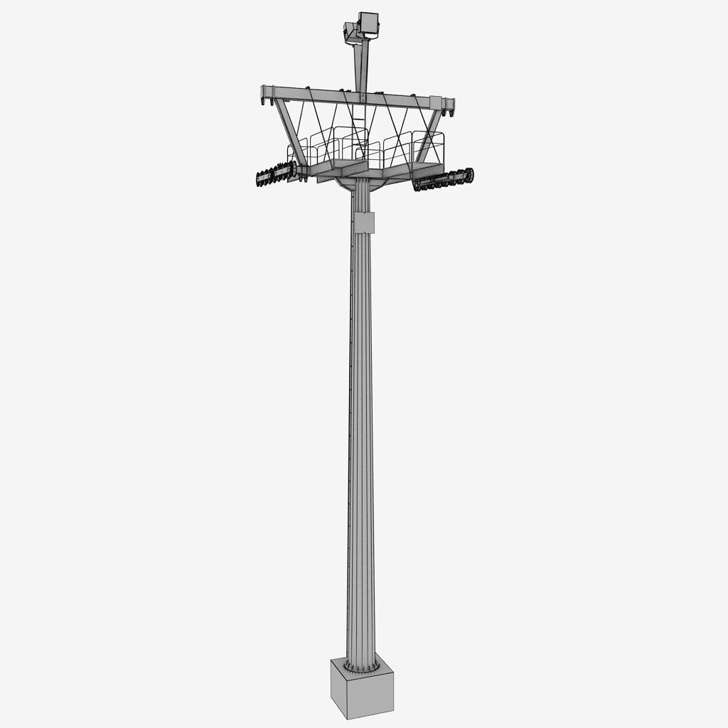 Ski lift mountain winter pack 3D model_56