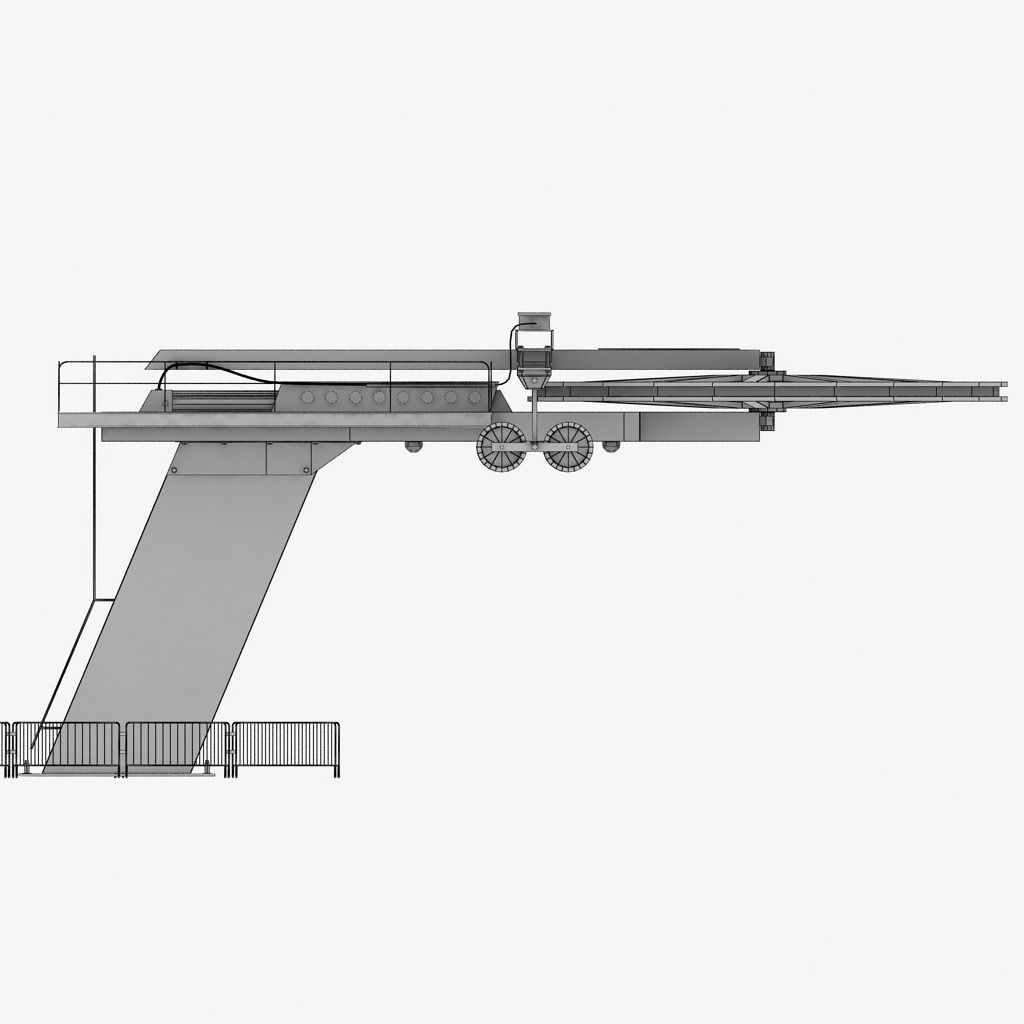 Ski lift mountain winter pack 3D model_22