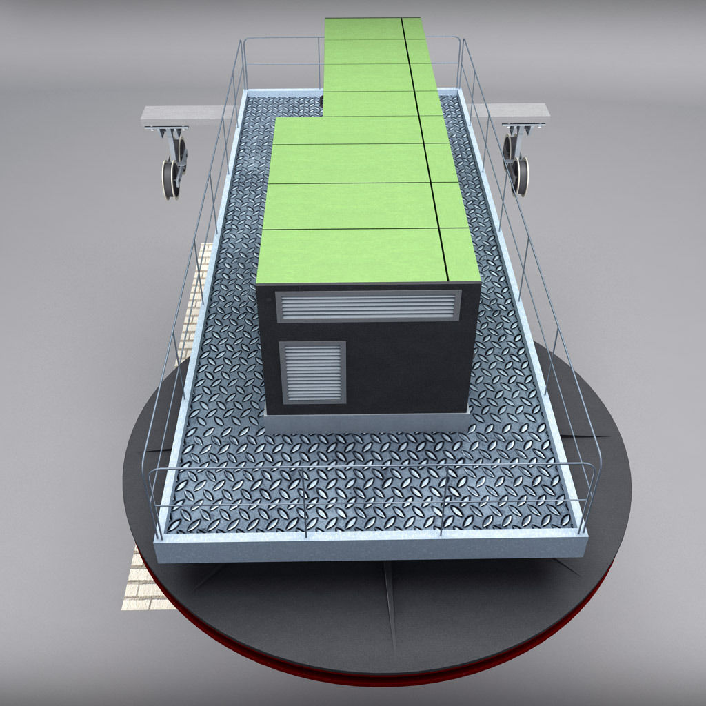 Ski lift mountain winter pack 3D model_8