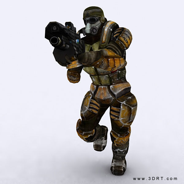 Josh elite trooper Low-poly 3D model_5