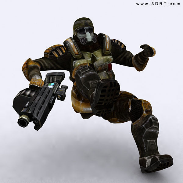 Josh elite trooper Low-poly 3D model_7