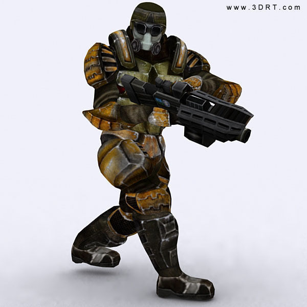 Josh elite trooper Low-poly 3D model_1