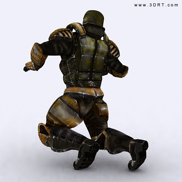 Josh elite trooper Low-poly 3D model_8