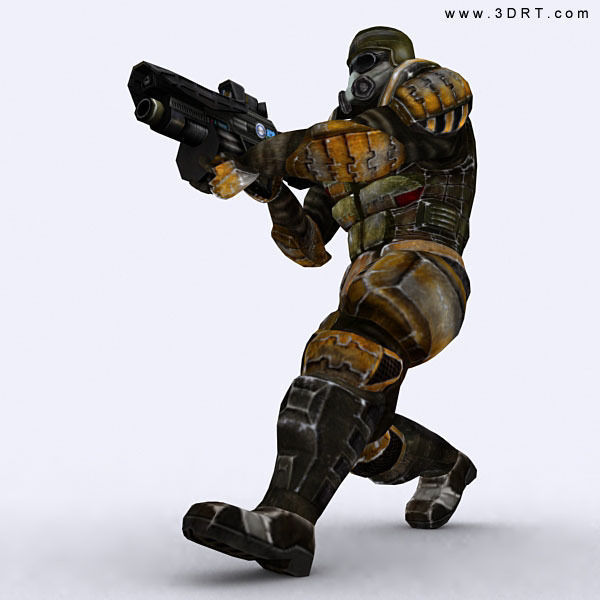 Josh elite trooper Low-poly 3D model_3