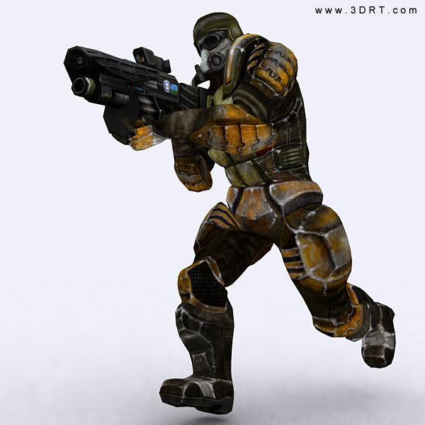 Josh elite trooper Low-poly 3D model_2