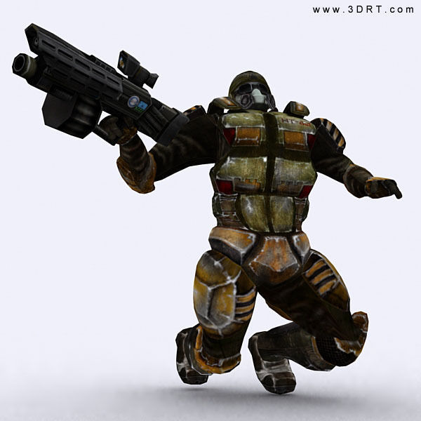 Josh elite trooper Low-poly 3D model_6