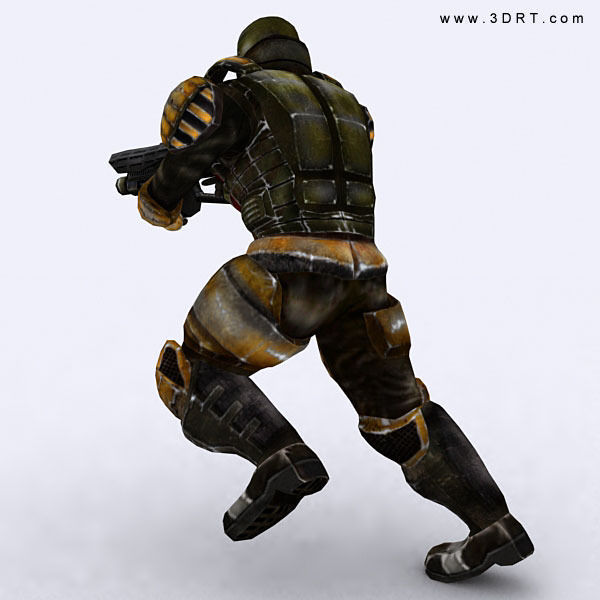 Josh elite trooper Low-poly 3D model_10