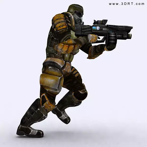 Josh elite trooper Low-poly 3D model_0