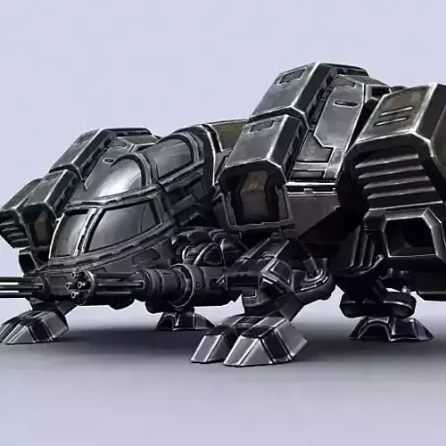 Sci-Fi Dropships collection Low-poly 3D model