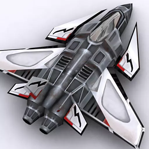 Sci-Fi fighters pack Low-poly 3D model