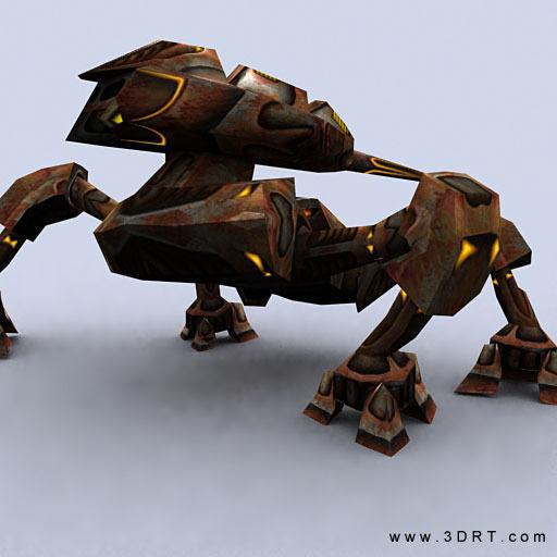 3DRT - Mech Crawlers Pack Low-poly 3D model_11