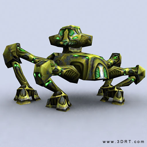 3DRT - Mech Crawlers Pack Low-poly 3D model_10