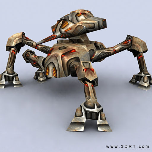 3DRT - Mech Crawlers Pack Low-poly 3D model_5